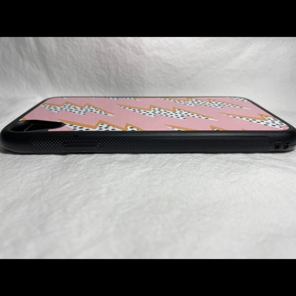 Pink Thunderbolt & Polka Dots IPhone XR Phone Case - Picture 3 of 5